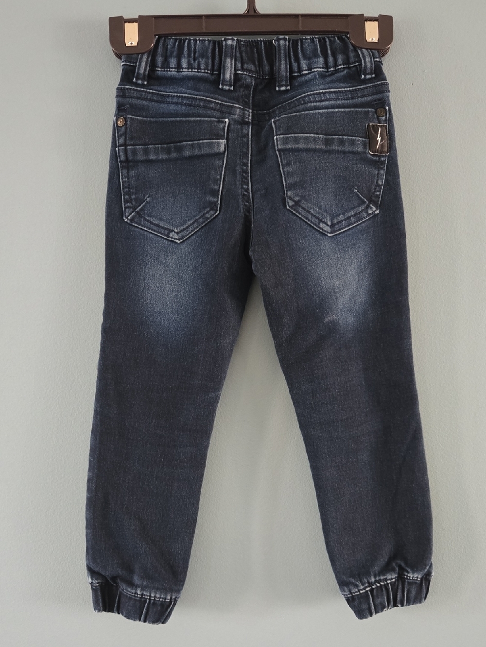 Boys (4) Dark Blue Pull On Denim Joggers